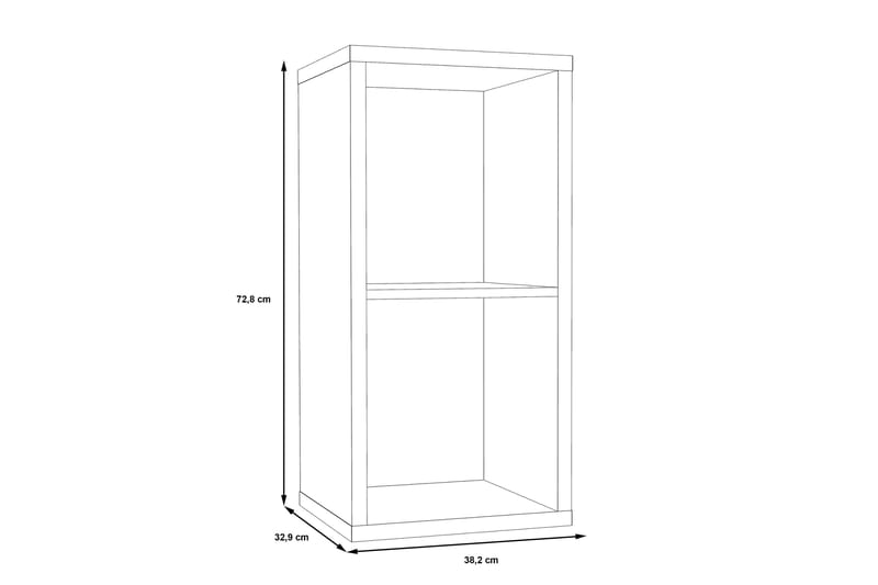 Bokhylle Mccomish 40x73 cm - Brun - Oppbevaring - Hylle - Bokhylle