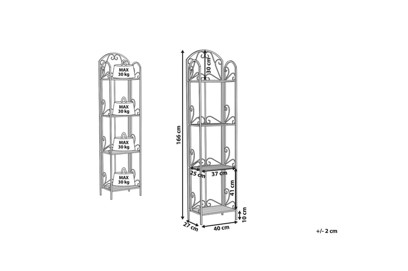 Hylle Romaza 40x27 cm - Hvit - Oppbevaring - Hylle - Bokhylle