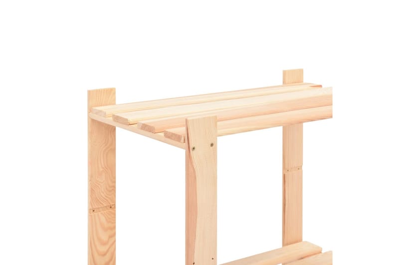 Lagringshyller 3 etasjer 10stk 80x38x90cm heltre furu 150kg - Oppbevaring - Hylle - Bokhylle