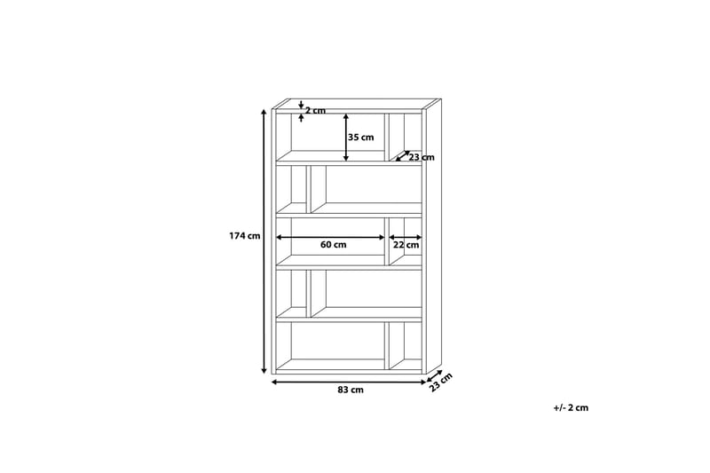 Orilla Hylle 83 cm - Hvit - Oppbevaring - Hylle - Bokhylle