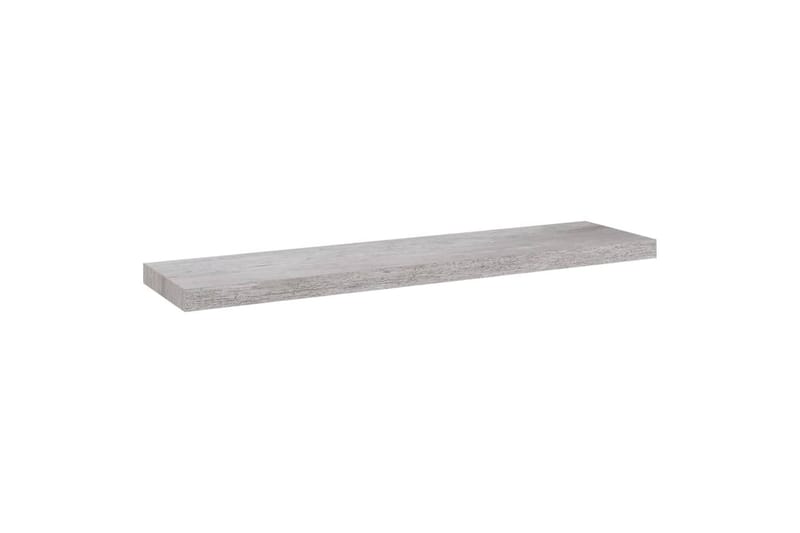 Flytende vegghyller 4 stk betonggrå 100x23,5x3,8 cm MDF - Grå - Oppbevaring - Hylle - Vegghylle