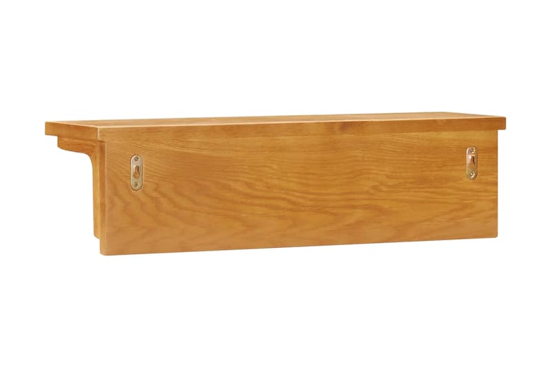 Knaggrekke 60x16x16 cm heltre eik - Oppbevaring - Hylle - Hattehylle