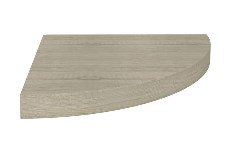 Flytende vegghyller 4 stk eik 35x35x3,8 cm MDF - Brun - Oppbevaring - Hylle - Hjørnehylle