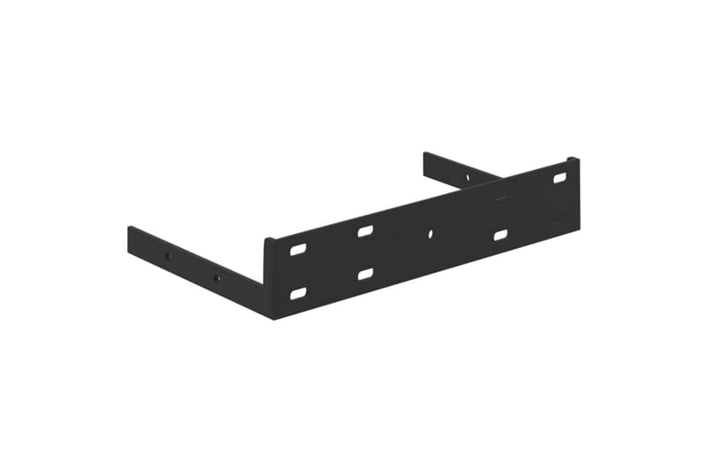 Hjørnehyller vegghengt 2 stk betonggrå 25x25x3,8 cm MDF - Grå - Oppbevaring - Hylle - Hjørnehylle