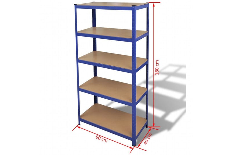 Oppbevaringshylle (blå) - Blå|Beige - Oppbevaring - Hylle - Oppbevaringshylle - Lagerhylle