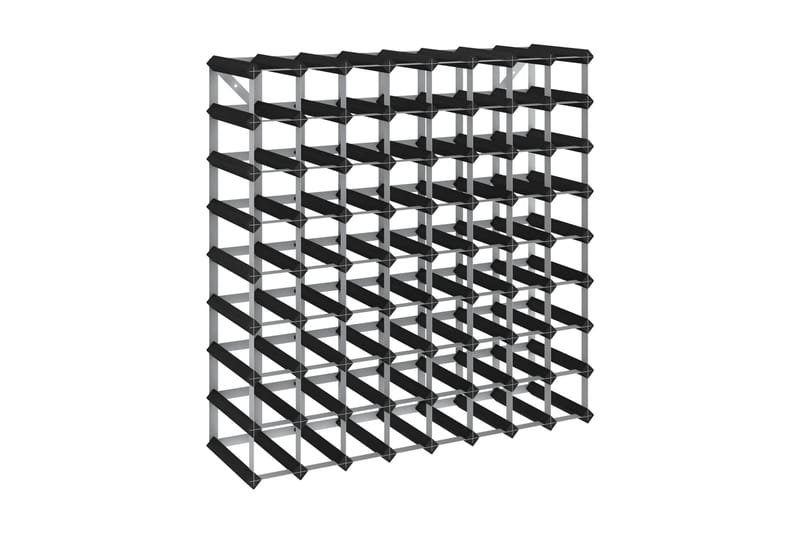 Vinstativ for 72 flasker svart heltre furu - Svart - Oppbevaring - Hylle - Oppbevaringshylle - Vinstativ & vinhylle