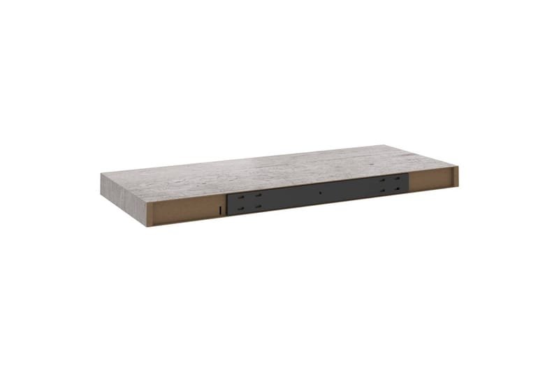 Flytende vegghylle betonggrå 60x23,5x3,8 cm MDF - Grå - Oppbevaring - Hylle - Vegghylle