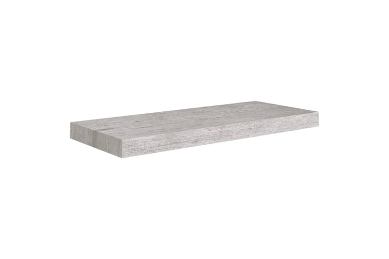 Flytende vegghylle betonggrå 60x23,5x3,8 cm MDF - Grå - Oppbevaring - Hylle - Vegghylle