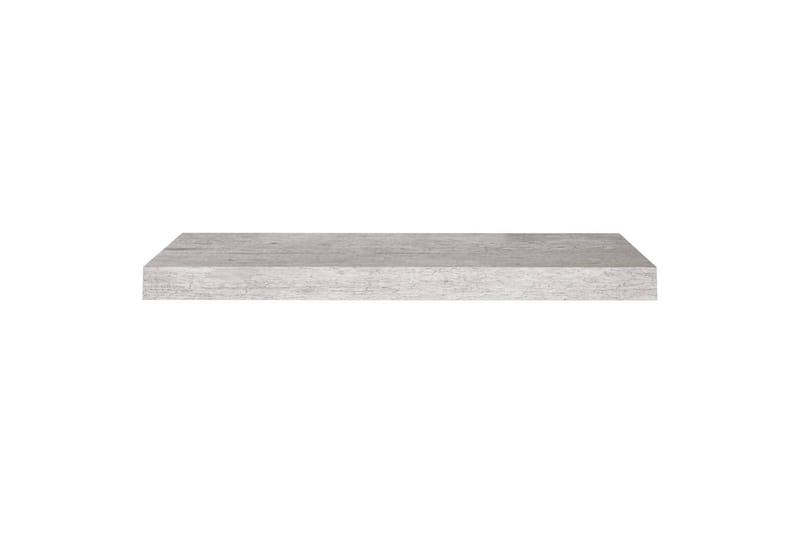 Flytende vegghylle betonggrå 60x23,5x3,8 cm MDF - Grå - Oppbevaring - Hylle - Vegghylle