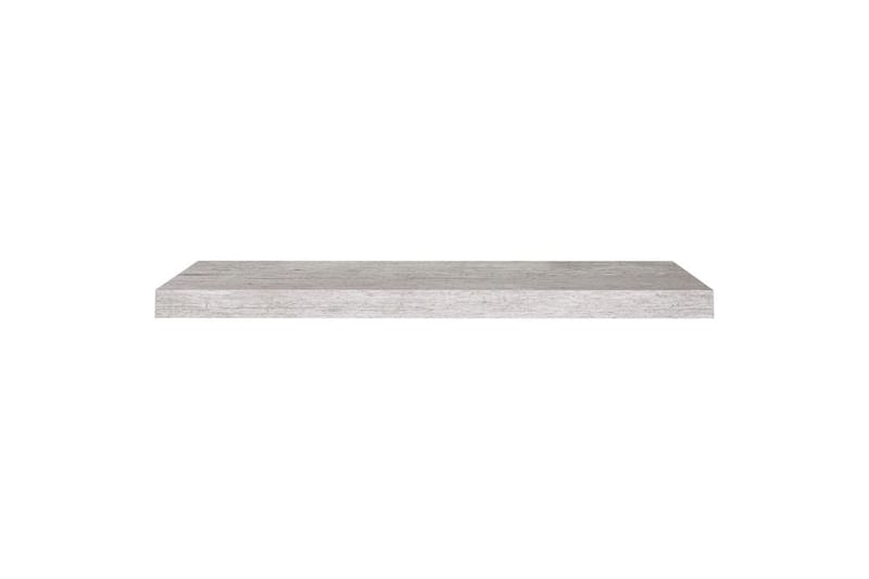 Flytende vegghylle betonggrå 80x23,5x3,8 cm MDF - Grå - Oppbevaring - Hylle - Vegghylle