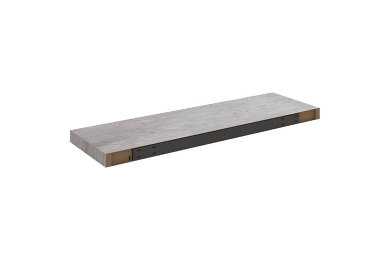 Flytende vegghylle betonggrå 80x23,5x3,8 cm MDF - Grå - Oppbevaring - Hylle - Vegghylle