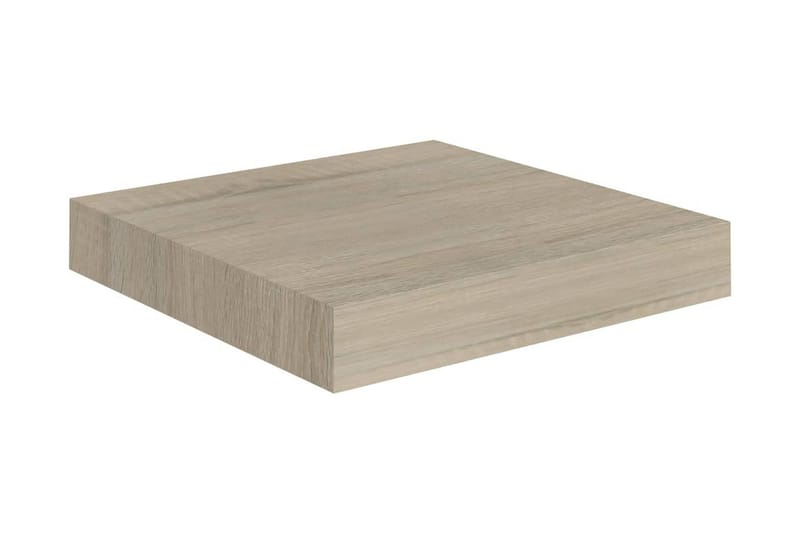 Flytende vegghylle eik 23x23,5x3,8 cm MDF - Oppbevaring - Hylle - Vegghylle