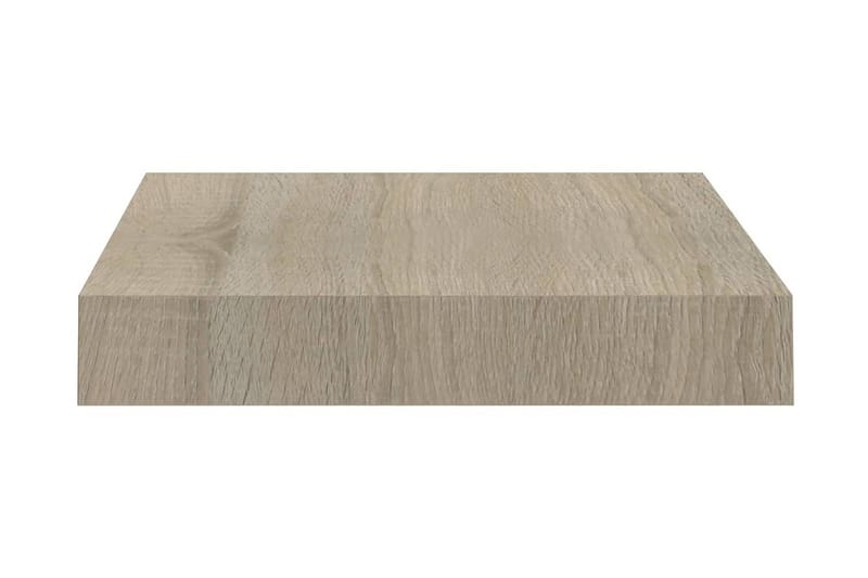 Flytende vegghylle eik 23x23,5x3,8 cm MDF - Oppbevaring - Hylle - Vegghylle