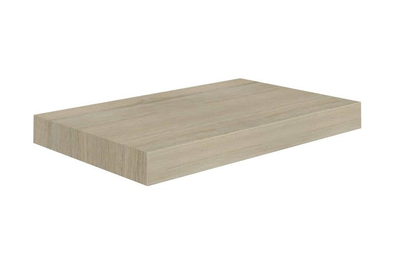 Flytende vegghylle eik 40x23x3,8 cm MDF - Oppbevaring - Hylle - Vegghylle