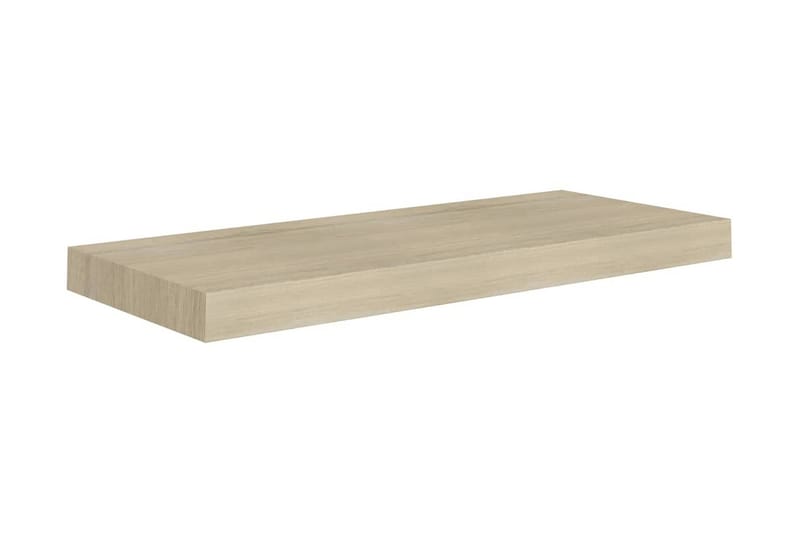 Flytende vegghylle eik 60x23,5x3,8 cm MDF - Oppbevaring - Hylle - Vegghylle