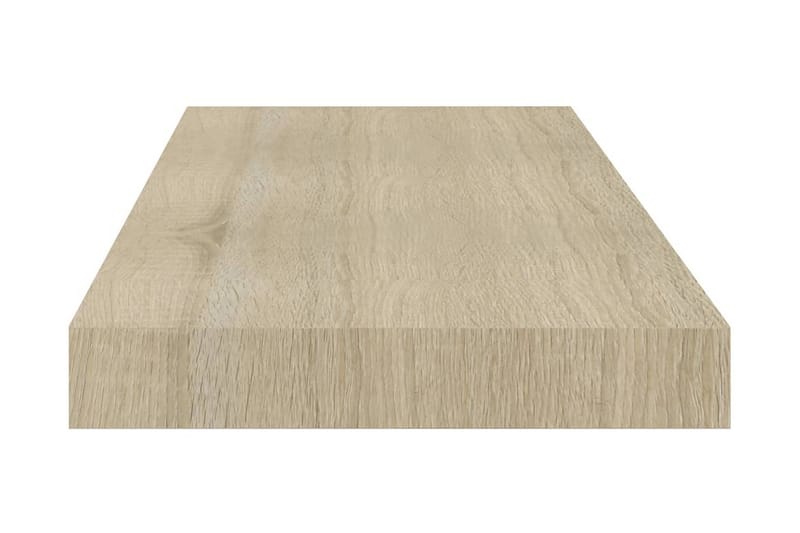 Flytende vegghylle eik 60x23,5x3,8 cm MDF - Oppbevaring - Hylle - Vegghylle