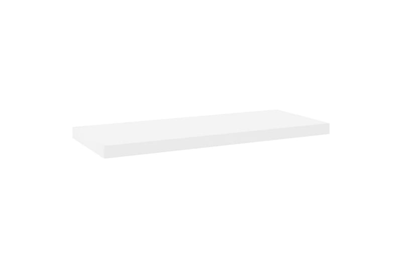 Flytende vegghylle eik og hvit 80x23,5x3,8 cm MDF - Hvit - Oppbevaring - Hylle - Vegghylle