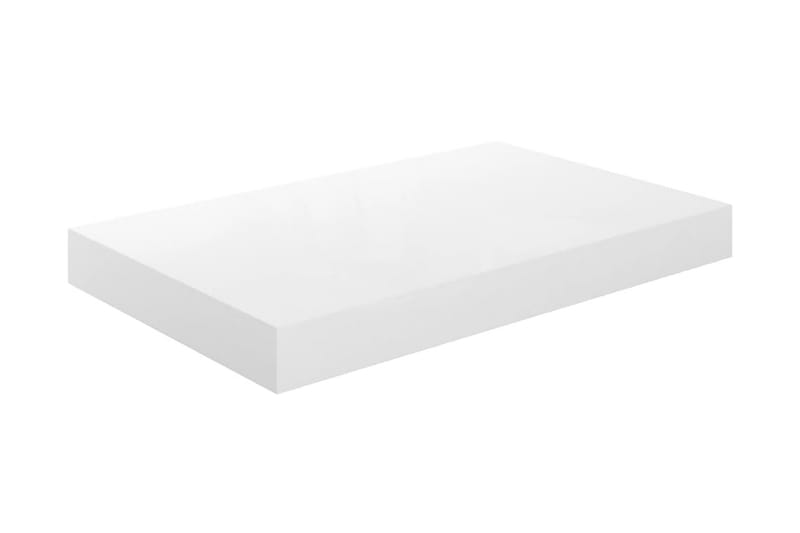 Flytende vegghylle høyglans hvit 40x23x3,8 cm MDF - Oppbevaring - Hylle - Vegghylle