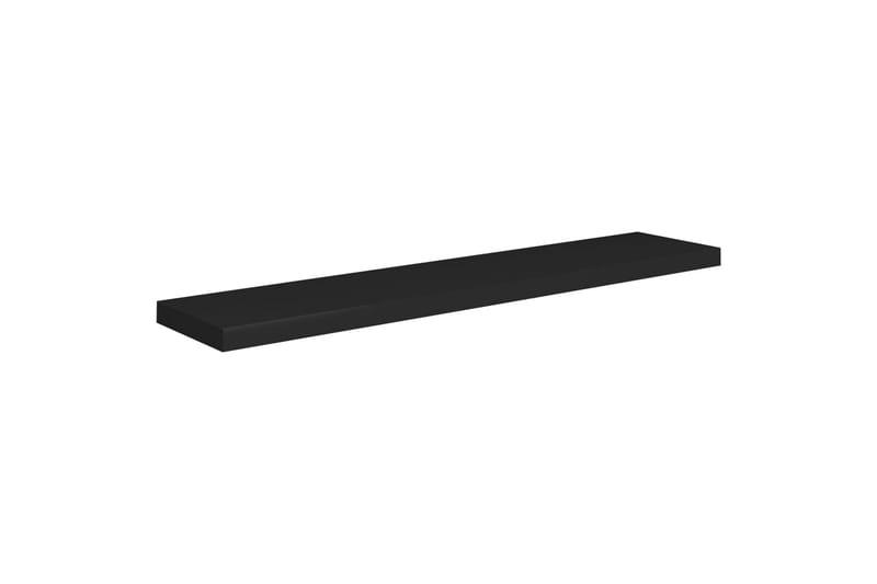 Flytende vegghylle svart 120x23,5x3,8 cm MDF - Svart - Oppbevaring - Hylle - Vegghylle