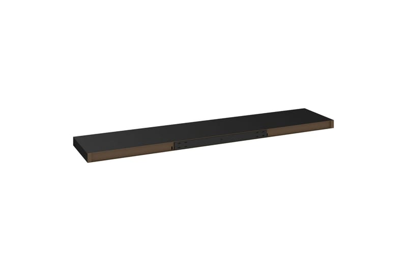 Flytende vegghylle svart 120x23,5x3,8 cm MDF - Svart - Oppbevaring - Hylle - Vegghylle