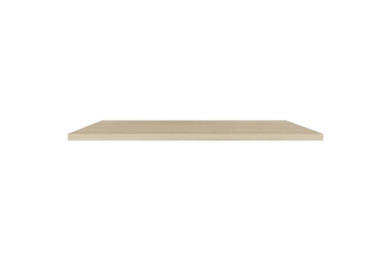 Flytende vegghyller 2 stk eik 120x23,5x3,8 cm MDF - Brun - Oppbevaring - Hylle - Vegghylle