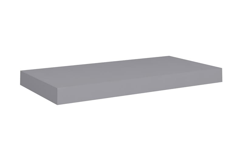 Flytende vegghyller 2 stk grå 50x23x3,8 cm MDF - Oppbevaring - Hylle - Vegghylle