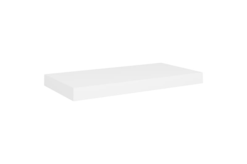 Flytende vegghyller 2 stk hvit 50x23x3,8 cm MDF - Oppbevaring - Hylle - Vegghylle