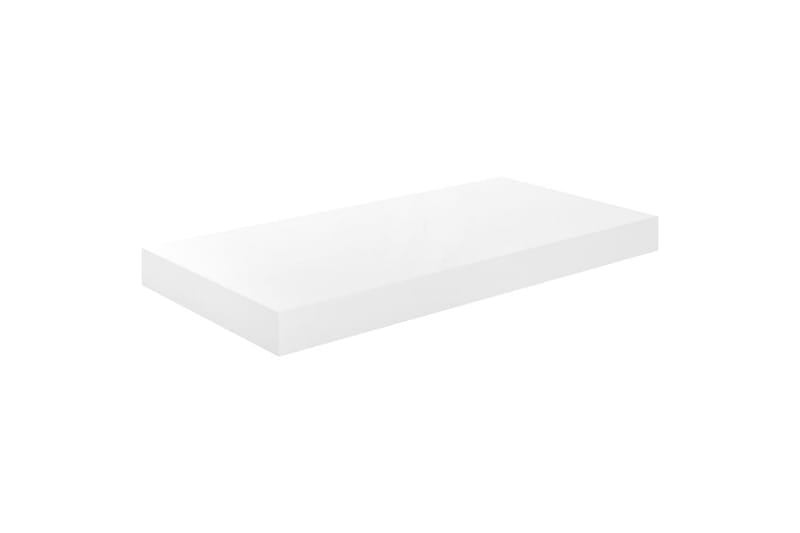 Flytende vegghyller 4 stk høyglans hvit 50x23x3,8 cm MDF - Oppbevaring - Hylle - Vegghylle