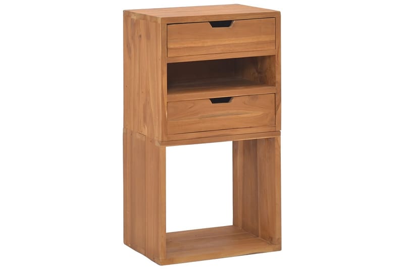 Oppbevaringsskap 40x30x76 cm heltre teak - Brun - Oppbevaring - Hylle - Vegghylle