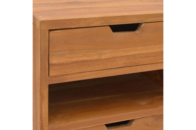 Oppbevaringsskap 40x30x76 cm heltre teak - Brun - Oppbevaring - Hylle - Vegghylle