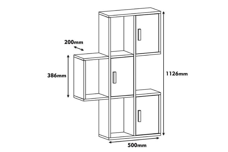 Vegghylle Amtorp 75 cm - Brun - Oppbevaring - Hylle - Vegghylle