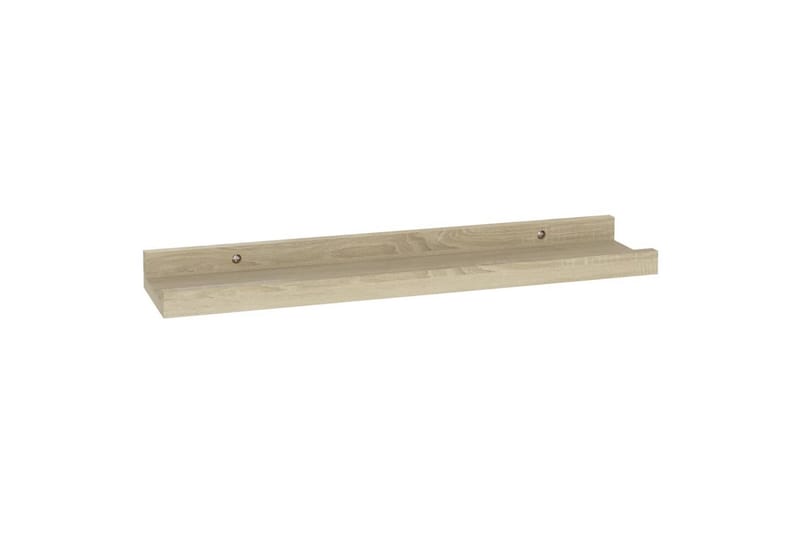 Vegghyller 4 stk sonoma eik 40x9x3 cm - Brun - Oppbevaring - Hylle - Vegghylle