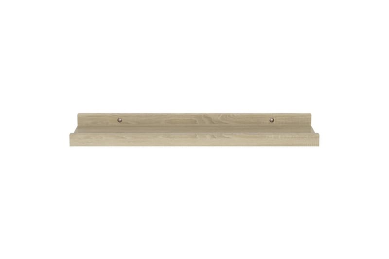 Vegghyller 4 stk sonoma eik 40x9x3 cm - Brun - Oppbevaring - Hylle - Vegghylle