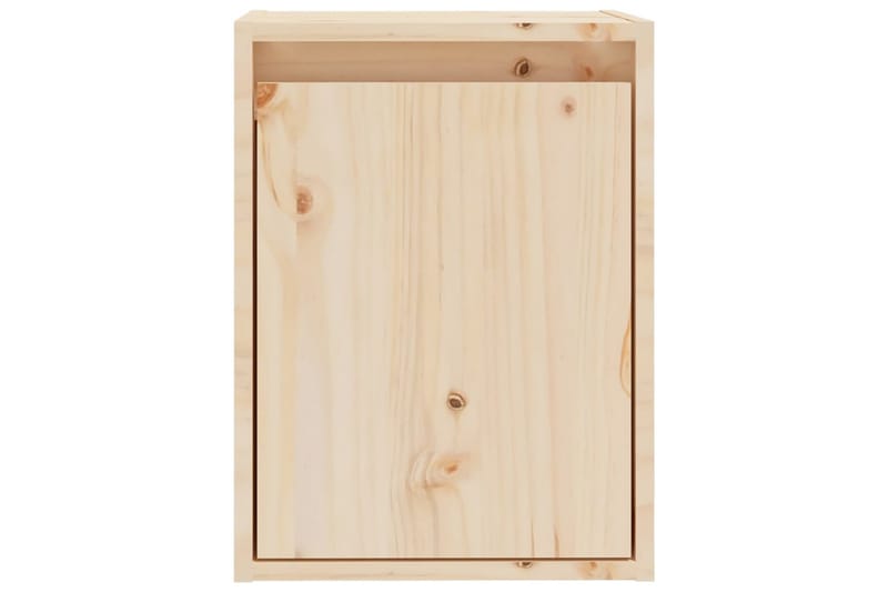 Veggskap 2 stk 30x30x40 cm heltre furu - Brun - Oppbevaring - Hylle - Vegghylle