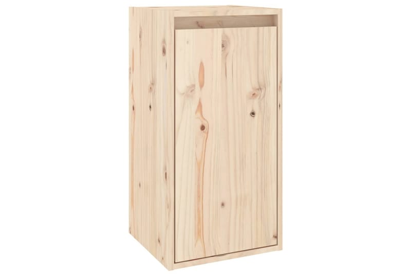 Veggskap 2 stk 30x30x60 cm heltre furu - Brun - Oppbevaring - Hylle - Vegghylle