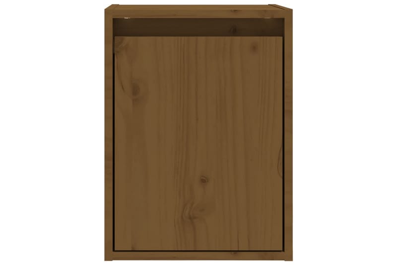 Veggskap 2 stk honningbrun 30x30x40 cm heltre furu - Brun - Oppbevaring - Hylle - Vegghylle