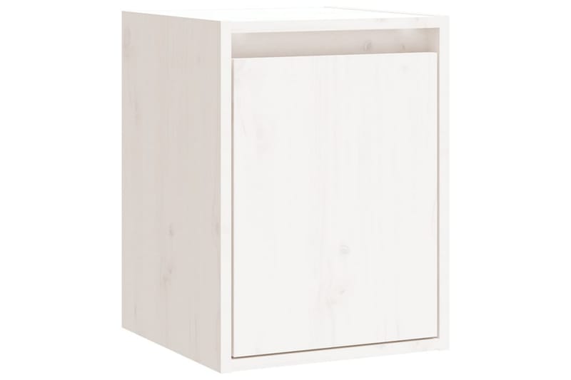 Veggskap hvit 30x30x40 cm heltre furu - Hvit - Oppbevaring - Hylle - Vegghylle