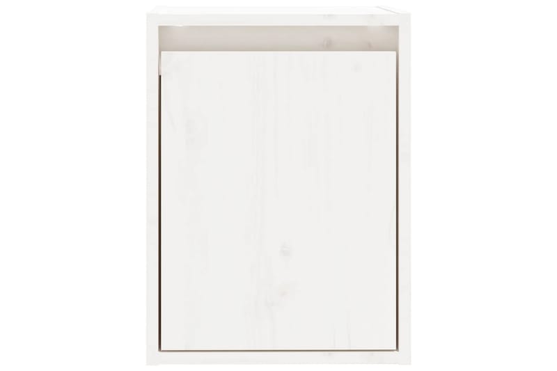 Veggskap hvit 30x30x40 cm heltre furu - Hvit - Oppbevaring - Hylle - Vegghylle