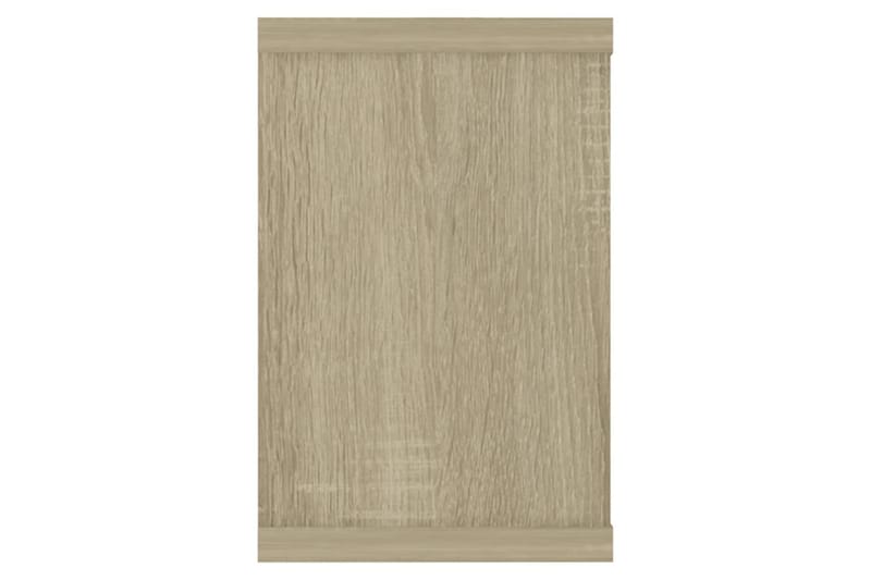 Vegghyller kubeformet 2 stk sonoma eik 60x15x23 cm sponplate - Brun - Oppbevaring - Hylle - Vegghylle