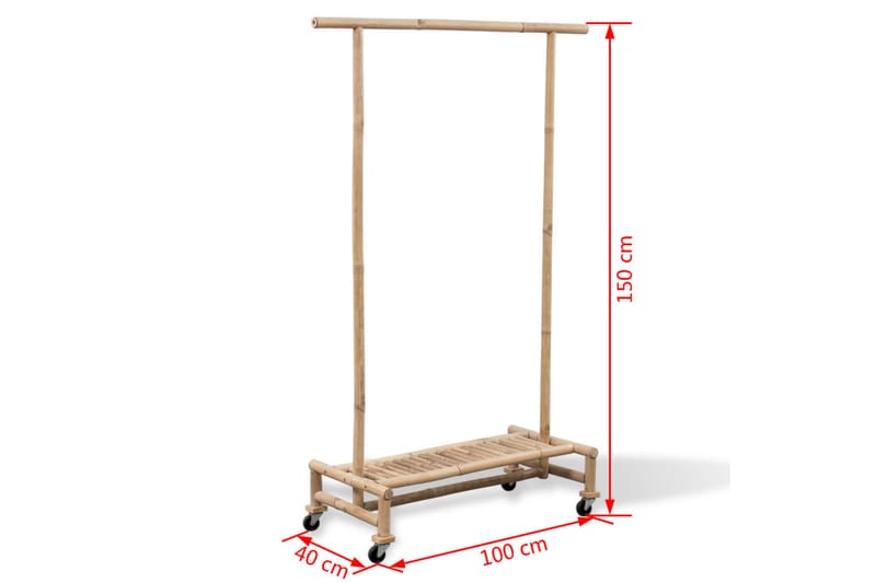 Klesstativ i bambus - Brun - Oppbevaring - Kles oppbevaring - Kleshengere & knaggrekker - Knagger
