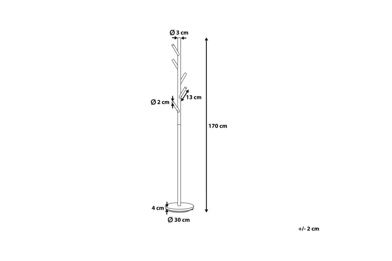 Klesstativ Albin 170 cm - Svart - Oppbevaring - Kles oppbevaring - Kleshengere & knaggrekker - Stumtjenere