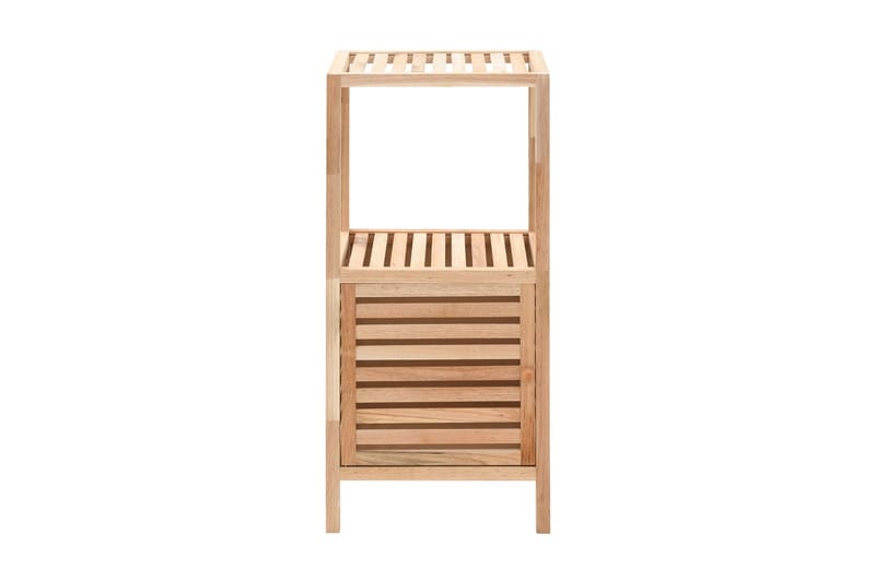 Oppbevaringshylle for bad heltre valnøtt 39,5x35,5x86 cm - Brun|Beige - Oppbevaring - Oppbevaring til baderom - Baderomshyller