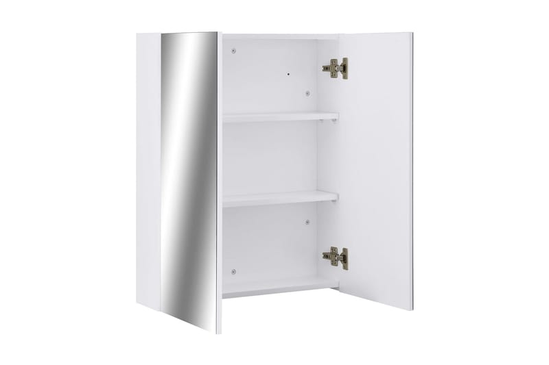 Speilskap til baderom hvit 60x15x75 cm MDF - Oppbevaring - Oppbevaring til baderom - Speilskap