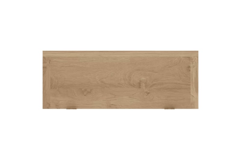 beBasic Vegghyller 2 stk 40x15x6 cm heltre teak - Brun - Oppbevaring - Hylle - Vegghylle