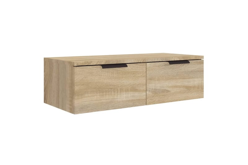 beBasic Veggskap sonoma eik 68x30x20 cm konstruert tre - Brun - Oppbevaring - Hylle - Vegghylle