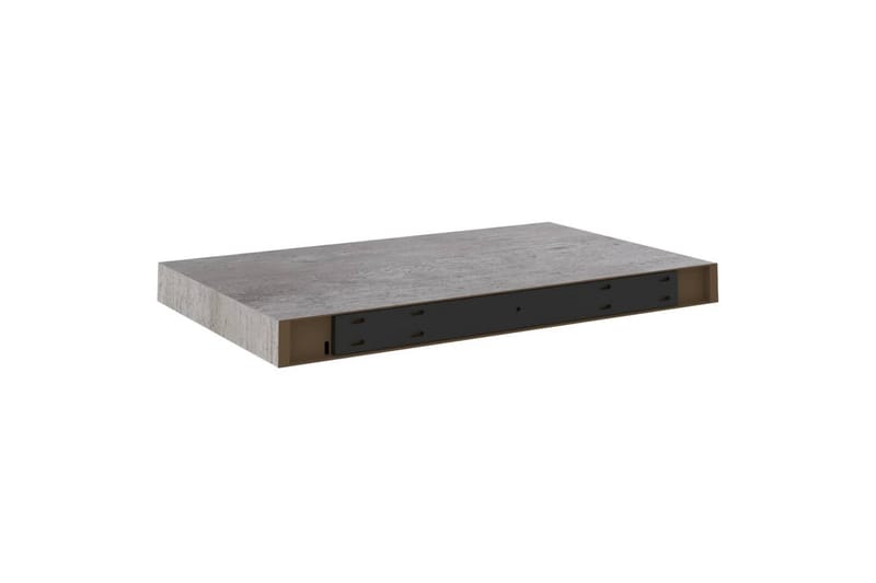 Flytende vegghylle betonggrå 50x23x3,8 cm MDF - Grå - Oppbevaring - Hylle - Vegghylle