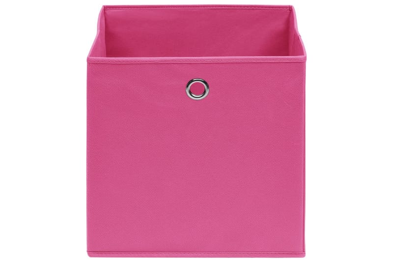 Oppbevaringsbokser 10 stk ikke-vevet stoff 28x28x28 cm rosa - Rosa - Oppbevaring - Oppbevaring til småting - Oppbevaringskasse