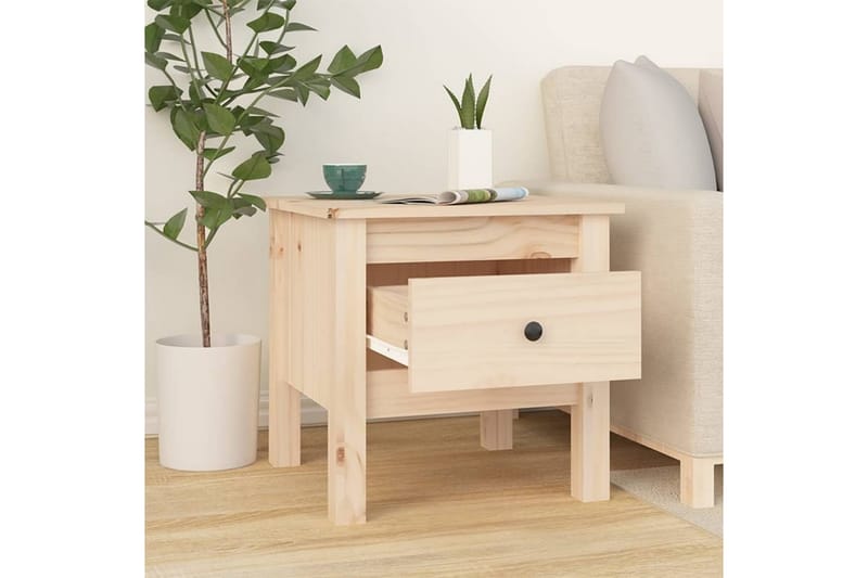 beBasic Sidebord 2 stk 40x40x39 cm heltre furu - Brun - Oppbevaring - Oppbevaringsmøbler - Sideboard & skjenk