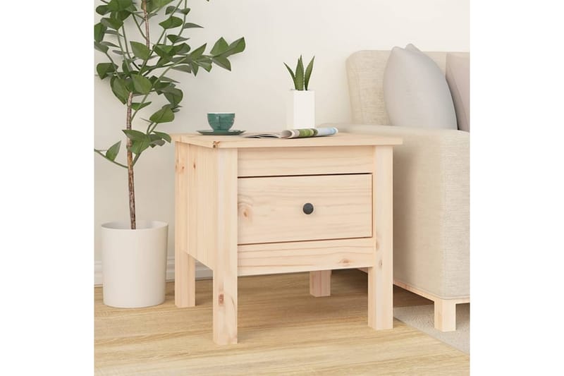 beBasic Sidebord 2 stk 40x40x39 cm heltre furu - Brun - Oppbevaring - Oppbevaringsmøbler - Sideboard & skjenk