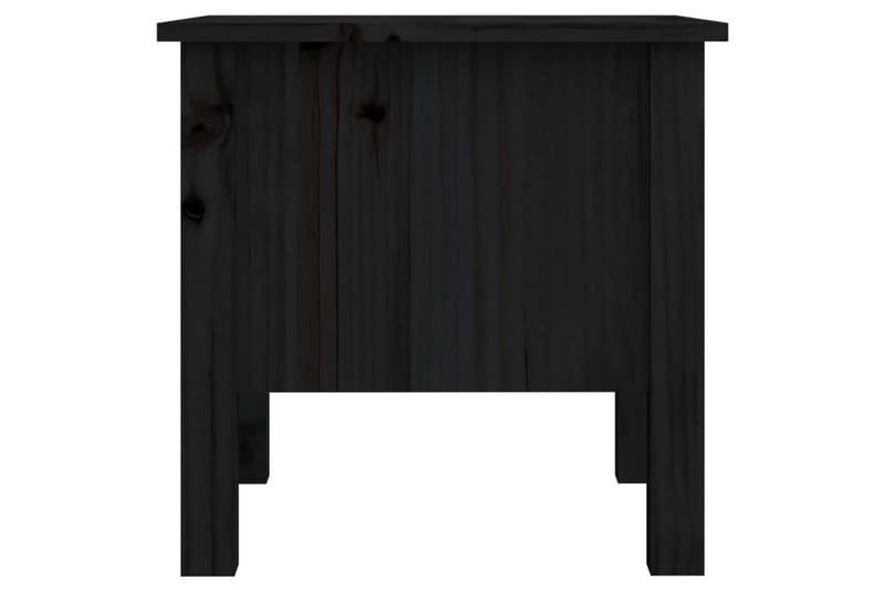 beBasic Sidebord 2 stk svart 40x40x39 cm heltre furu - Svart - Oppbevaring - Oppbevaringsmøbler - Sideboard & skjenk